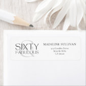 Modern Sixty and Fabulous Bold 60th Birthday Party (Insitu)