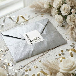 Modern Sixty and Fabulous Bold Birthday Party Quadratischer Aufkleber