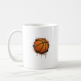 Modern Sketch Basketball Illustration Mug Kaffeetasse