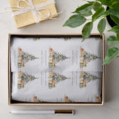 Modern Sketchy Weihnachtsbaum Geschenke Urlaubskar Seidenpapier (Geschenk)