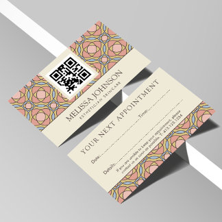 Modern Skincare Esthetician Appointment Card Terminkarte