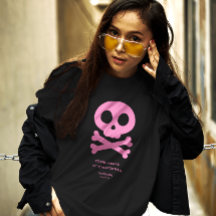 Modern Skull Bones Pink Pickleball Familie Team