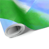 MODERN SKY BLAUE GESCHENKPAPIER (Rolleneckpunkt)