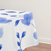 Modern Sky Blue Daisy Floral Tischdecke (Beispiel)