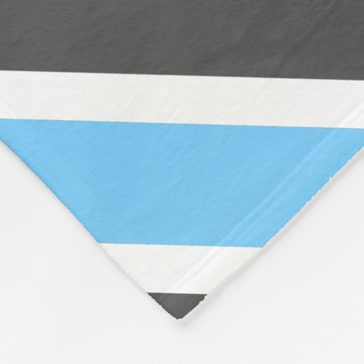 Modern Sky Blue Gray Diagonal Stripes Fleecedecke (Ecke)