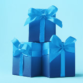 Modern Sky und Classic Deep Blue Ombre Geschenkpapier