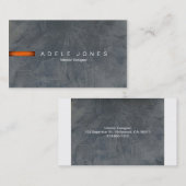 Modern Slate Business Card Visitenkarte (Vorne/Hinten)