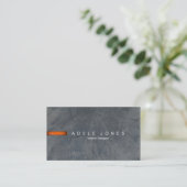 Modern Slate Business Card Visitenkarte (Stehend Vorderseite)