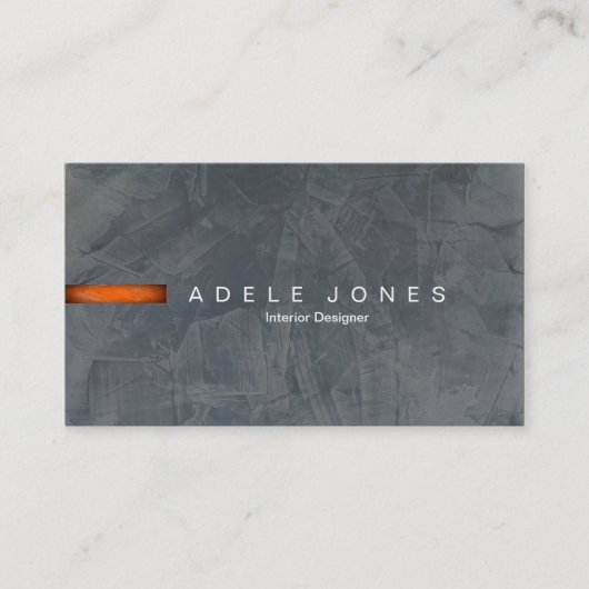 Modern Slate Business Card Visitenkarte (Vorderseite)