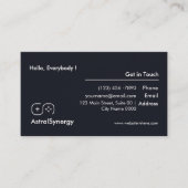 Modern Sleek Dark Clean Minimalist E Sports  Visitenkarte (Vorderseite)