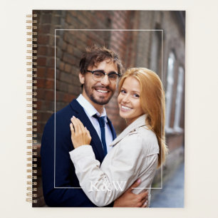 Modern Sleek-Monogramm Planer