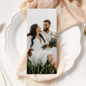 Modern & sleek Typografy Wedding Menu Werbekarte