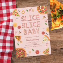 Modern Slice Slice Baby Pizza zum ersten Geburtsta