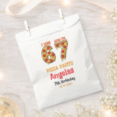 Modern Slice Slice Boy Six Seven Birthday Party Geschenktütchen (Ausgeschnitten)