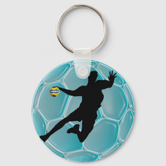 Modern slick Handball Designschlüsselhalter Schlüsselanhänger (Vorderseite)