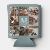 Modern Slmpe Sage Green Foto Collage Keepake Dosenkühler (Rückseite)