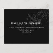 Modern Small Bakery Bread Care Dankeskarte (Rückseite)