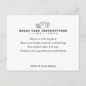 Modern Small Bakery Bread Care Dankeskarte (Vorderseite)