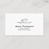 Modern Small Bakery Bread Logo Visitenkarte (Vorderseite)