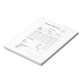 Modern Small Business custom order Sales Receipt Notizblock