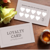 Modern Small Business Customer Stamp Reward Treuekarte