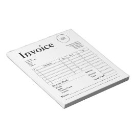 Modern Small Business Invoice Sales Receipt Notizblock