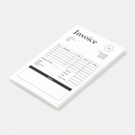 Modern Small Business Invoice Sales Receipt Post-it Klebezettel