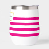 MODERN SMART STRIPED PATTERN Stilvolles rosa Gold (Links)