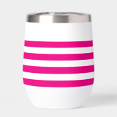 MODERN SMART STRIPED PATTERN Stilvolles rosa Gold (Rückseite)