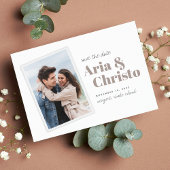 Modern Snapshot | Vertikales Foto Save The Date