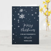 Modern Snow Uncle Frohe Weihnachten Karte (Gelbe Blume)