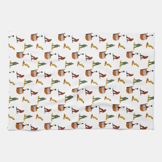 Modern Snowboard Snowboarden Geschirrtuch (Horizontal)