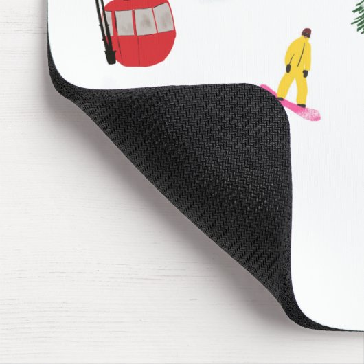 Modern Snowboarder Snowboarden Mousepad (Ecke)