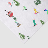 Modern Snowboarder Snowboarden Seidenpapier (Ausschnitt)