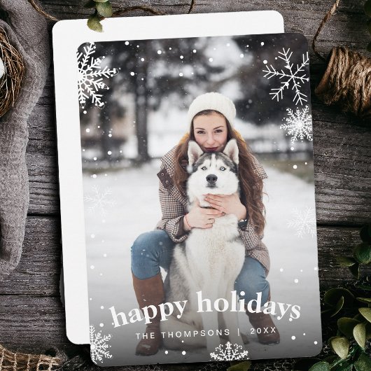 Modern Snowflake Familie Weihnachten 2024 Bild