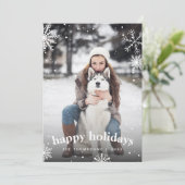 Modern Snowflake Familie Weihnachten 2024 Bild (Stehend Vorderseite)