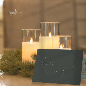 Modern Snowflake Green Folded Photo Holiday Card Karte