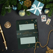 Modern Snowflake Holiday Invitation Belly Band