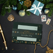 Modern Snowflake Holiday Invitation Belly Band