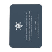 Modern Snowflake Real Anwesen Business Holiday Magnet (Vertikal)
