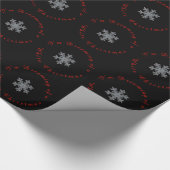 Modern Snowflake träume ich von weißen Weihnachten Geschenkpapier (Ecke)