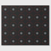 Modern Snowflake träume ich von weißen Weihnachten Geschenkpapier (Flach)