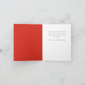 Modern So Glad I Swiped Right Valentine's Feiertagskarte (Innenseite)