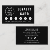 Modern Social Media Beruflich Business-Logo Treuekarte (Vorne/Hinten)