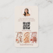 Modern Social Media Influencer Visitenkarte (Rückseite)