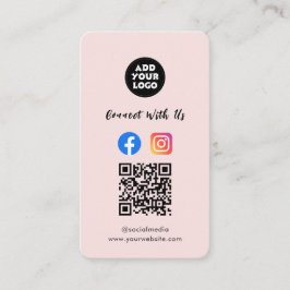 Modern Social Media QR Code | Instagram Facebook Visitenkarte