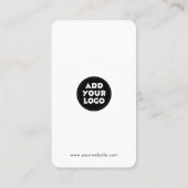 Modern Social Media QR Code | Instagram Facebook Visitenkarte (Rückseite)