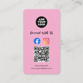 Modern Social Media QR Code | Instagram Facebook Visitenkarte