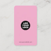 Modern Social Media QR Code | Instagram Facebook  Visitenkarte (Rückseite)