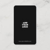 Modern Social Media QR Code | Instagram Facebook  Visitenkarte (Rückseite)